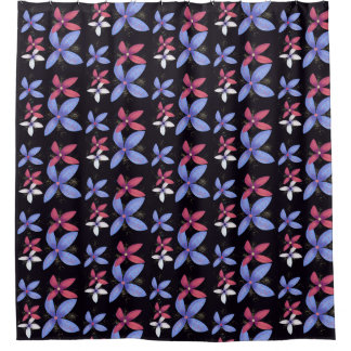 Abstrakte Blüten Duschvorhang