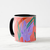 Abstrakte Blüten: Ein Farbspritzer Tasse (Vorderseite Links)