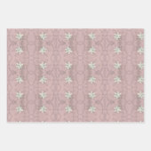 Abstrakte Blüten Geschenkpapier Set (Vorderseite)