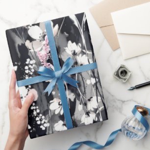 Abstrakte Blüten — Monochrome Röte Chic Geschenkpapier