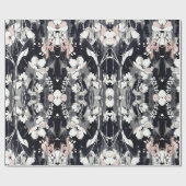 Abstrakte Blüten — Monochrome Röte Chic Geschenkpapier (Flach)