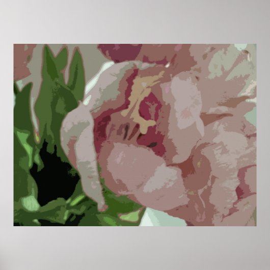 Abstrakte Blüten - rosa Tulissen 6 Poster (Vorne)
