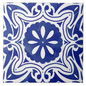 Abstrakte Blütenblume Fliese (Vorderseite)