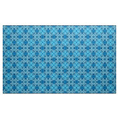 Abstrakte Blütenfarbe Blau Stoff (Yard (91,4 cm))