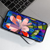 Abstrakte Blütenfarbe Gemustert iPhone Hülle