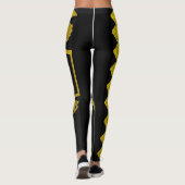 abstrakte Blütenkunst Leggings (Rückseite)