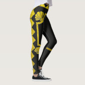 abstrakte Blütenkunst Leggings (Rechts)