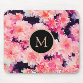 Abstrakte blutfarbige Monogramm Mousepad (Vorne)