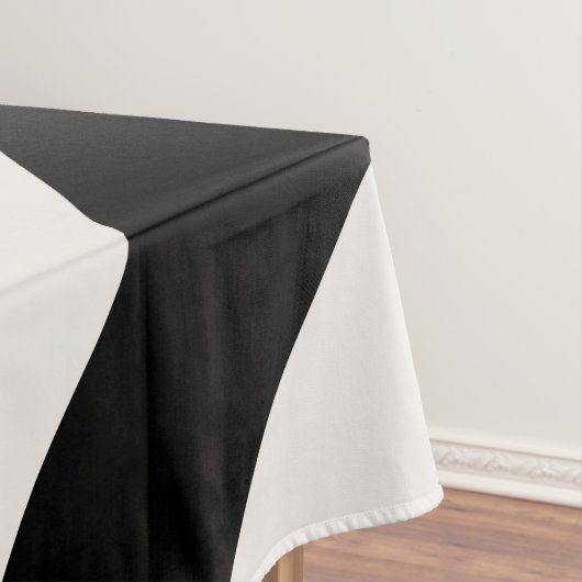 Abstrakte Bögen Moderne Schwarz-Weiß-Linien Tischdecke (Beispiel)