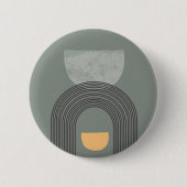Abstrakte Bohemische Formen Button (Vorderseite)