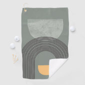Abstrakte Bohemische Formen Golfhandtuch (Insitu)