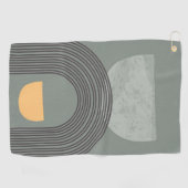 Abstrakte Bohemische Formen Golfhandtuch (Horizontal)