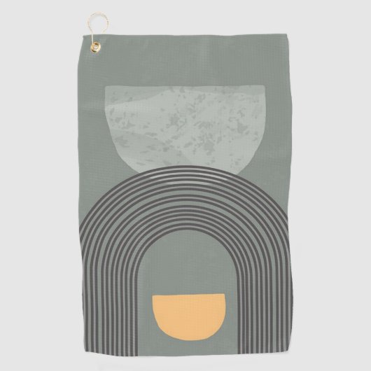 Abstrakte Bohemische Formen Golfhandtuch (Vorderseite)