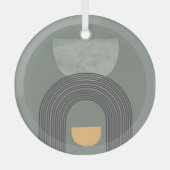 Abstrakte Bohemische Formen Ornament Aus Glas (Vorderseite)