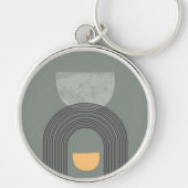 Abstrakte Bohemische Formen Schlüsselanhänger (Vorne)
