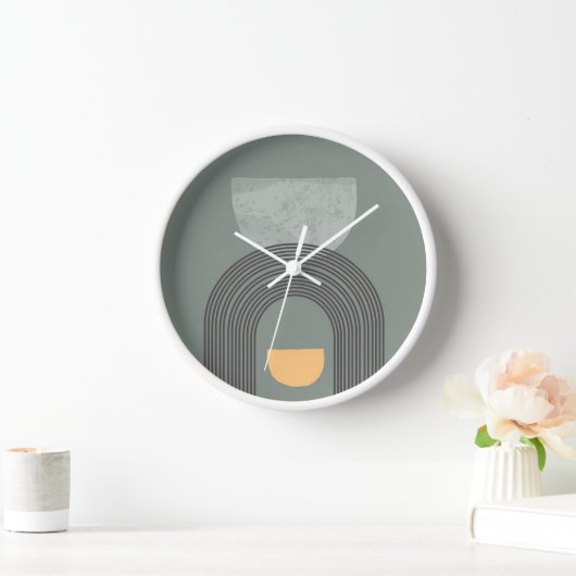 Abstrakte Bohemische Formen Uhr (Zuhause)
