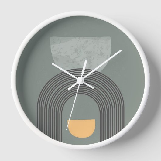 Abstrakte Bohemische Formen Uhr (Vorderseite)