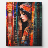 Abstrakte Bohemische Kunst mit ätherischen Texture Fotoplatte (Vorderseite)