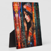 Abstrakte Bohemische Kunst mit ätherischen Texture Fotoplatte (Seite)