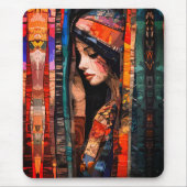 Abstrakte Bohemische Kunst mit ätherischen Texture Mousepad (Vorne)