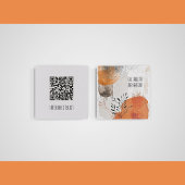 Abstrakte Boho-Blätter, die die Visitenkarte anruf