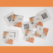 Abstrakte Boho-Blätter, die die Visitenkarte anruf