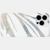 Abstrakte Boho-Blätter mit Namen Case-Mate iPhone Hülle (Rückseite (Horizontal))