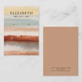 Abstrakte Boho Earring Display Card Visitenkarte (Vorne/Hinten)