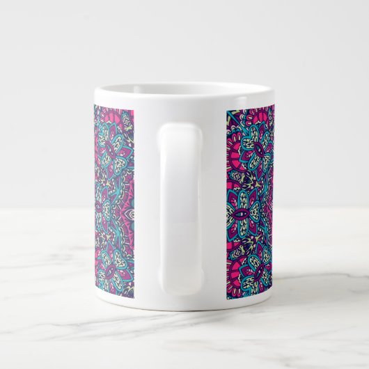 ABSTRAKTE BOHO FESTIVE MANDALA PATTERN TASSE (Rückseite)