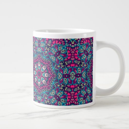 ABSTRAKTE BOHO FESTIVE MANDALA PATTERN TASSE (Rechts)
