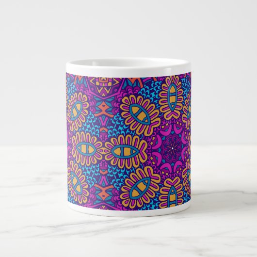 ABSTRAKTE BOHO FESTIVE MANDALA TASSE (Vorderseite)