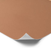 Abstrakte Boho-Geometrie Terrakotta Modern Poster (Ecke)