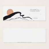 Abstrakte Boho Jewelier Earring Display Card (Vorne & Hinten)