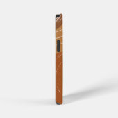 Abstrakte Boho-Kunst, erdige Töne iPhone Hülle (Rechte Seite)