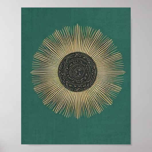 Abstrakte Boho Minimalistisch Geometrie Poster (Vorne)