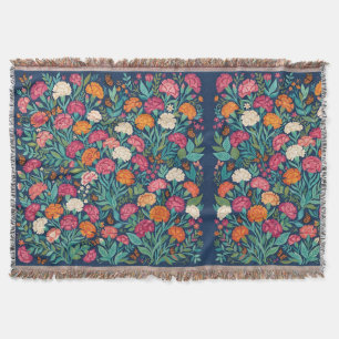 Abstrakte Boho-Nelken-Schmetterlinge-Decken Decke