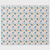 Abstrakte Boho-Regenbogen-Farbspritzer Geschenkpapier (Flach)