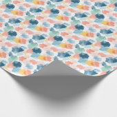Abstrakte Boho-Regenbogen-Farbspritzer Geschenkpapier (Ecke)