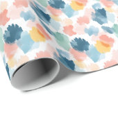 Abstrakte Boho-Regenbogen-Farbspritzer Geschenkpapier (Rolleneckpunkt)