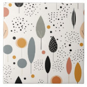 Abstrakte Boho Retro Kollektion Fliese (Vorderseite)