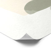 Abstrakte Boho-Sonne & Bogen Minimalistisches Geom Poster (Ecke)