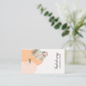 Abstrakte Boho-Visitenkarte für das benutzerdefini Visitenkarte (Stehend Vorderseite)