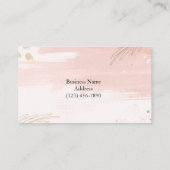 Abstrakte Boho-Visitenkarte für das benutzerdefini Visitenkarte (Rückseite)