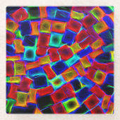 Abstrakte Bokeh Blocks Glasuntersetzer (Vorderseite)