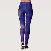Abstrakte Bokeh Gemusterte Leggings (Rückseite)