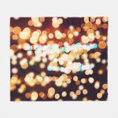 Abstrakte Bokeh Textur Fleecedecke (Vorderseite (Horizontal))