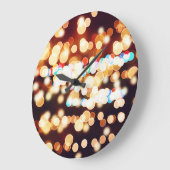 Abstrakte Bokeh Textur Große Wanduhr (Winkel)