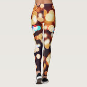 Abstrakte Bokeh Textur Leggings (Rückseite)