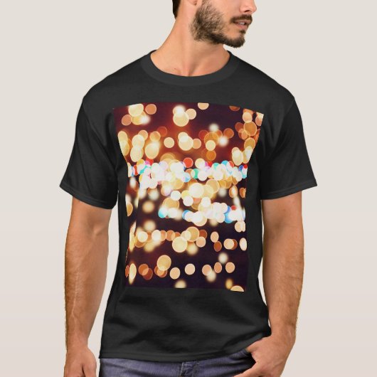 Abstrakte Bokeh Textur T-Shirt (Vorderseite)