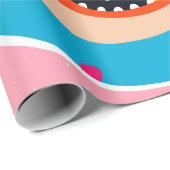 Abstrakte Boom-Gesicht Geschenkpapier (Rolleneckpunkt)